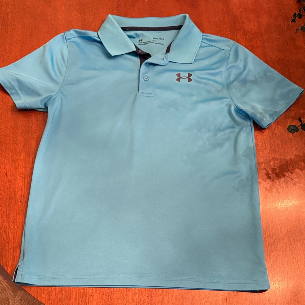 Under Armour Sky Blue Performance Polo - Youth Large